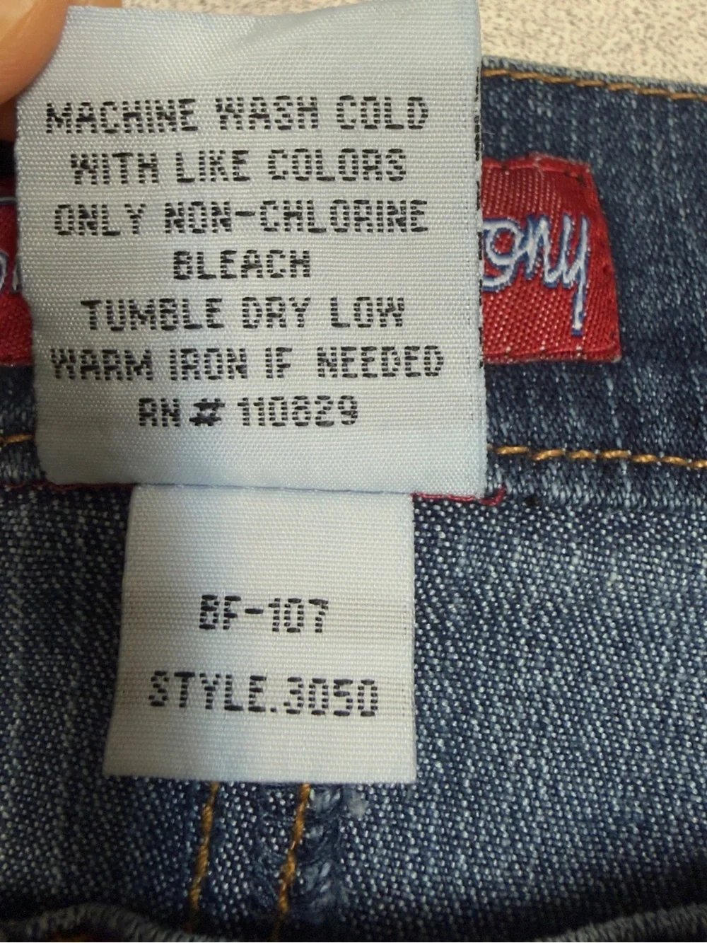 Y2K Sharon Anthony Denim Pencil Skirt Front Slit Stretch Jean Skirt Size 10‎